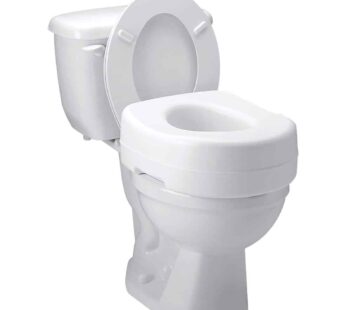 Carex Toilet Seat Riser – Adds 5.5 Inch of Toilet Height – Raised Toilet Seat with 300 Pound Weight Capacity, Slip-Resistant, Toilet Riser, Elevated Toilet Seat