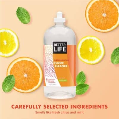 Better Life Floor Cleaner - Liquid Multipurpose Cleaner for Wood, Tile, Laminate, Vinyl, Bamboo - Hardwood Floor Cleaner for Mopping - Citrus Mint, 32 Fl Oz (Pack of 2) - Image 4