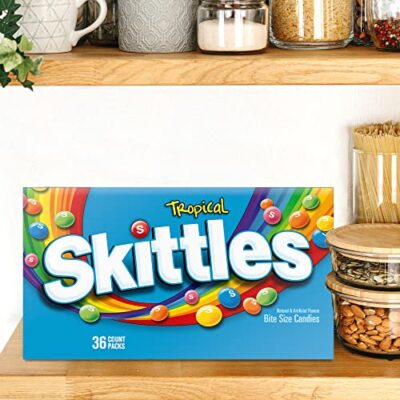 SKITTLES Tropical Summer Chewy Candy Assortment, 36 Ct Bulk Candy Box - Image 6