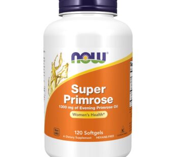 NOW Supplements, Super Primrose 1300 mg with Naturally Occurring GLA (Gamma-Linolenic Acid), 120 Softgels