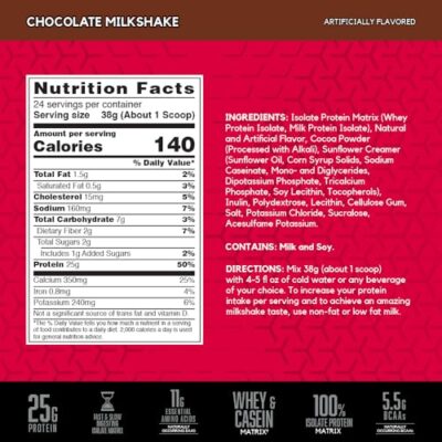 BSN SYNTHA-6 Isolate Protein Powder, Chocolate Protein Powder with Whey Protein Isolate, Milk Protein Isolate, Flavor: Chocolate Milkshake, 24 Servings - Image 2