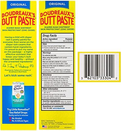 Boudreaux's Boudreaux's Butt Paste, Diaper Rash Ointment, Tube 4 oz (Quantity of 3) - Image 8
