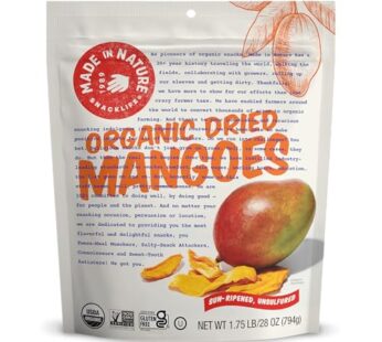 Made in Nature Organic Dried Fruit, Mangoes, 28oz Bag ? Non-GMO, Unsulfured Vegan Snack?