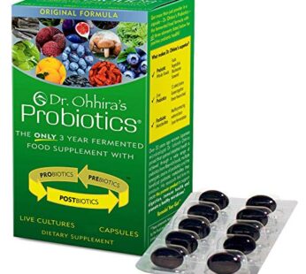 Dr. Ohhira?s Probiotics Original Formula with 3 Year Fermented Prebiotics, Live Active Probiotics and The only Product with Postbiotic Metabolites, 100 Capsules