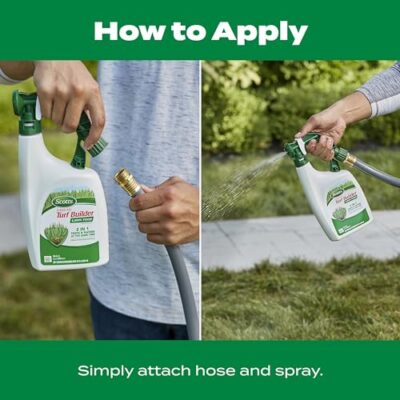 Scotts Liquid Turf Builder Lawn Fertilizer for All Grass Types, Feeds and Waters Lawn at Same Time, 32 fl. oz. - Image 5
