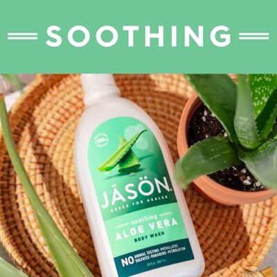 JASON Aloe Vera Soothing Body Wash, For a Gentle Feeling Clean, 30 Fluid Ounces - Image 8