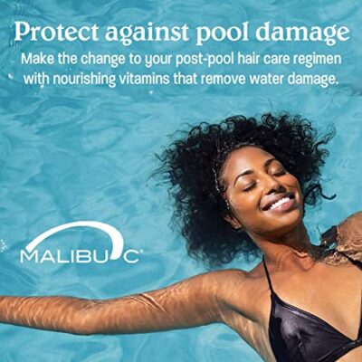 Malibu C Swimmers Wellness Shampoo - Chlorine Shampoo for Swimmers to Combat Dry, Brittle Hair - Restores Texture Affected by Pool Elements - Sulfate Free Hair Care (33.8 oz) - Image 6