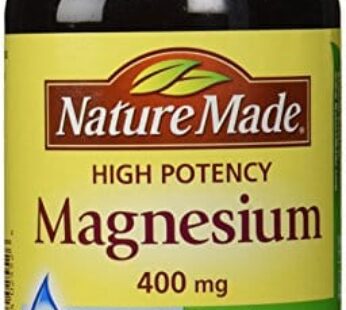 Nature Made High Potency Magnesium 400 mg – 150 Liquid Softgels,(Pack of 2)