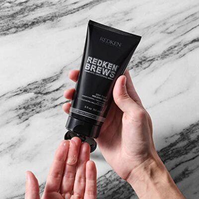 Redken Brews Holding Gel For Men | Men's Hair Gel | Medium Hold Styling | Medium Shine | Flake-Free, No Crunch Styling | For All Hair Types, Great For Curly Hair |5 Fl Oz - Image 4
