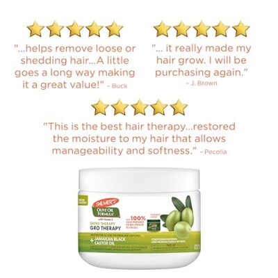 Palmer's Olive Oil Formula Gro Therapy for Healthy Hair and Scalp, 8.8 Ounces (Pack of 2) - Image 8