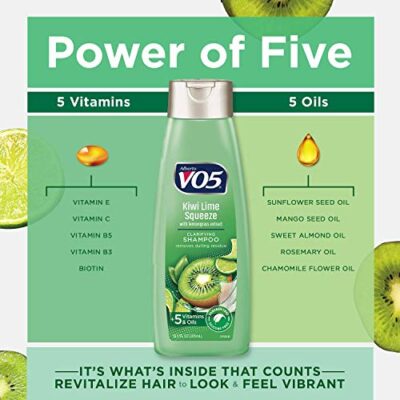 VO5 Herbal Escapes Clarifying Shampoo - 12.5 Fl Oz - Kiwi Lime Squeeze - Help Nourish, Moisturize and Hydrate Hair Leaving It Looking and Feeling Thicker, Fuller and Simply Beautiful - Image 4