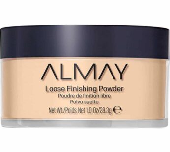 Almay Setting Powder, Face Makeup, Matte Loose Powder, Hypoallergenic, Cruelty Free, 200 Light Medium, 1 Oz