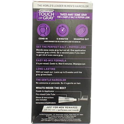 JUST FOR MEN Touch of Gray Haircolor T-35 Medium Brown, 1 Each ( Pack of 2 ) - Image 3