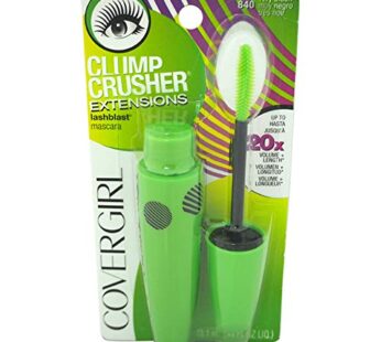 COVERGIRL – Clump Crusher by Lash Blast Mascara, Water resistant, 20X More Volume, Double Sided Brush, Long-Lasting Wear, 100% Cruelty-Free