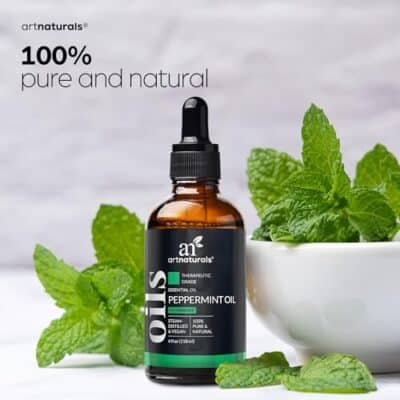 artnaturals Peppermint Essential Oil (4.0 Fl Oz / 118ml) - 100% Pure Undiluted Premium Therapeutic Grade Mentha Peperita - Fresh Mint for Hair Growth and Skin - Aromatherapy oil for Diffuser - Image 7