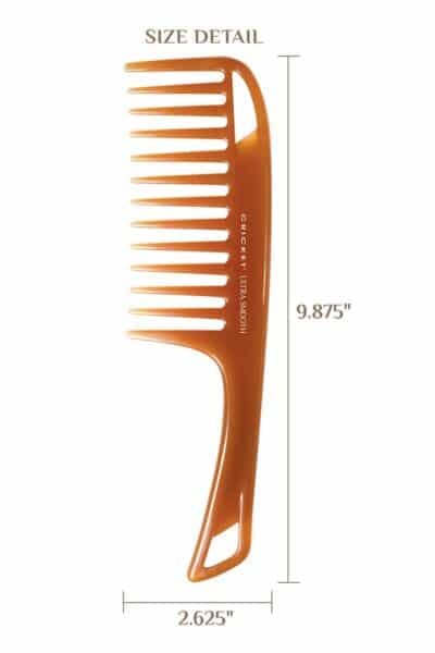 Cricket Ultra Smooth Detangler Comb for Wet, Dry, Long, Thick Hair Anti-Frizz Detangling Shower Comb with Argan & Olive Oils and Keratin Protein Infused Plastic - Image 2