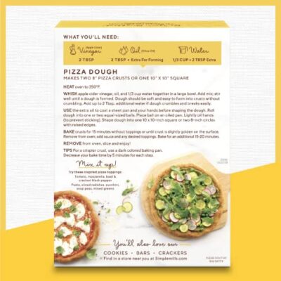 Simple Mills Almond Flour Baking Mix, Cauliflower Pizza Dough - Gluten Free, Vegan, Plant Based, 9.8 Ounce (Pack of 1) - Image 5