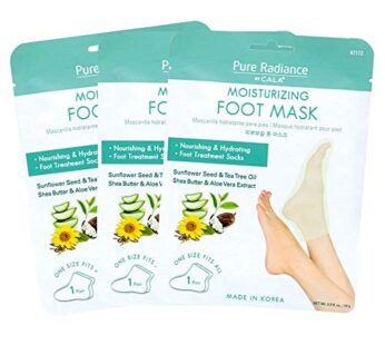 Pure Radiance by CALA Moisturizing Foot Masks 3 Pairs.