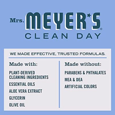 MRS. MEYER'S CLEAN DAY Hand Soap, Made with Essential Oils, Biodegradable Formula, Bluebell, 12.5 fl. oz - Image 4
