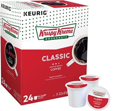 Krispy Kreme Classic, Single-Serve Keurig K-Cup Pods, Medium Roast Coffee, 24 Count