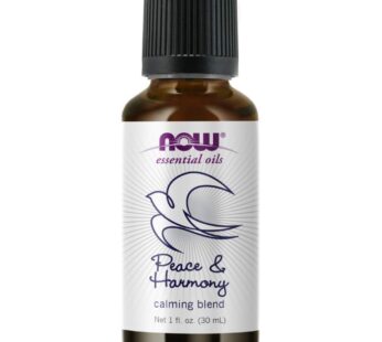 NOW Essential Oils, Peace & Harmony Oil Blend, Calming Aromatherapy Scent, Blend of Pure Essential Oils, Vegan, Child Resistant Cap, 1-Ounce