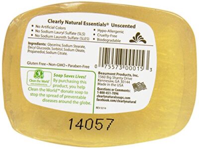 Clearly Natural, Glycerine Soap, Unscented, 4 oz - Image 2