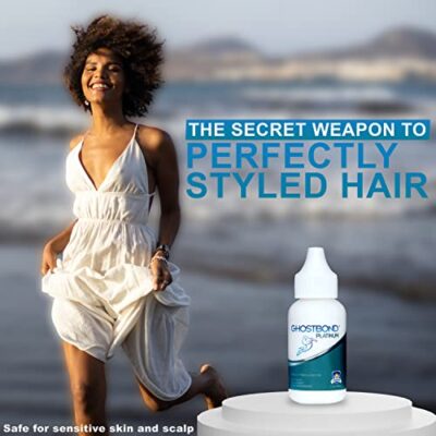 GHOSTBOND Platinum Water Resistant Wig Glue for Extreme Heat - 1.3oz - Hair Replacement Adhesive for Poly and Lace Wigs. Invisible Bonding Hair Glue - Strong Hold Lace Front Glue - Image 4
