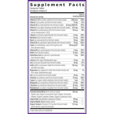 New Chapter, Postnatal Vitamins Lactation Supplement, Complete Multivitamin with Fermented Vitamin D3 + B Vitamins, Made with Organic Vegetables & Herbs, Non-GMO Ingredients, 96 Count - Image 6