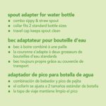 green sprouts Spout Adapter for Water Bottle, Quickly Converts a Standard Bottle into a Sippy Cup, Collar Fits Two Bottle Sizes, One Size - Image 9