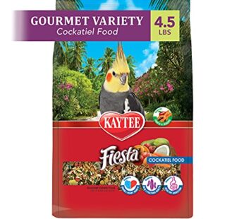 Kaytee Fiesta Cockatiel Pet Bird Food, 4.5 Pound