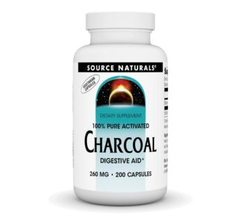 Source Naturals Charcoal – 100% Pure Activated, Digestive Aid* – 200 Capsules