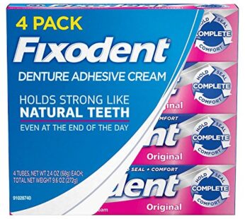 Fixodent Complete Original Denture Adhesive Cream, 4 pk./2.4 oz.