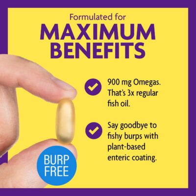InnovixLabs Triple Strength Omega 3 Fish Oil Supplement, 900 mg, Pure EPA DHA Omega 3 Supplement Brain and Joints, Burpless Omega-3 for Women and Men with Enteric Coating, 200 Capsules - Image 4