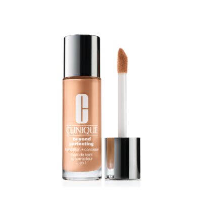 Clinique Beyond Perfecting Liquid Lightweight Full Coverage Foundation + Concealer For Dry Combination to Oily Skin Types, Beige