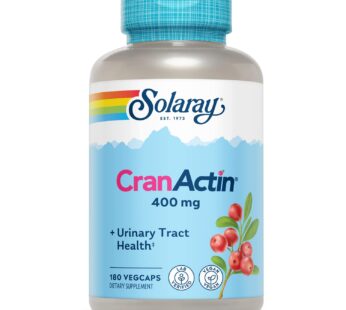 Solaray Cranactin Cranberry AF Extract Capsules, 400 mg, 180 Count