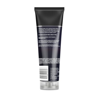 John Frieda Midnight Brunette Visibly Deeper Color Deepening Conditioner, 8.3 Ounce, with Evening Primrose Oil, Infused with Cocoa - Image 7