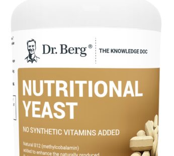 Dr. Berg Nutritional Yeast Tablets ? Natural B12 Added – All 8 B Vitamin Complex ? Organic Vanilla Flavor – 270 Vegan Tablets Dietary Supplements