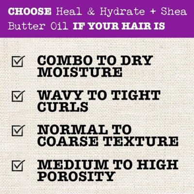 Maui Moisture Heal & Hydrate + Shea Butter Hair Mask & Leave-In Conditioner Treatment to Deeply Nourish Curls & Help Repair Split Ends, Vegan, Silicone, Paraben & Sulfate-Free, 12 Ounce - Image 5