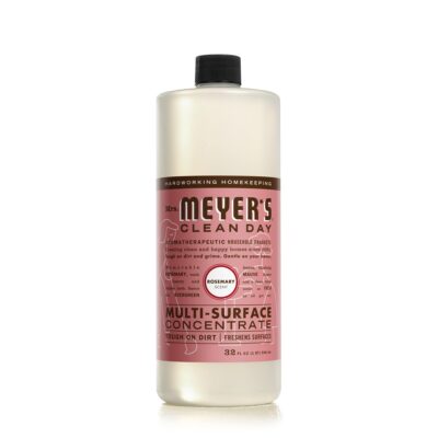 MRS. MEYER'S CLEAN DAY Multi-Surface Cleaner Concentrate, Use to Clean Floors, Tile, Counters, Rosemary, 32 fl. oz