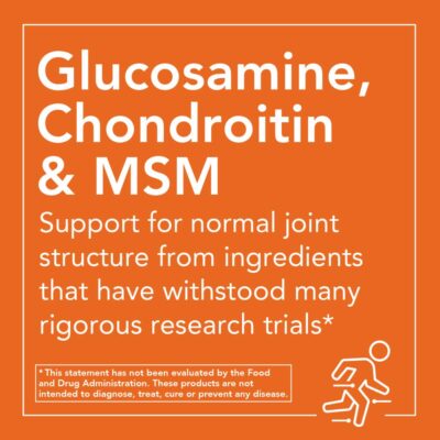 NOW Supplements, Glucosamine & MSM (GreenGrown? Glucosamine), Vegetarian, 240 Veg Capsules - Image 5