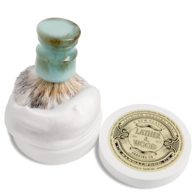 ather & Wood Shaving Soap - Sandalwood - Simply The Best Luxury Shaving Cream - Tallow - Dense Lather with Fantastic Scent for The Worlds Best Wet Shaving Routine. 4.6 oz (Sandalwood) - Image 4