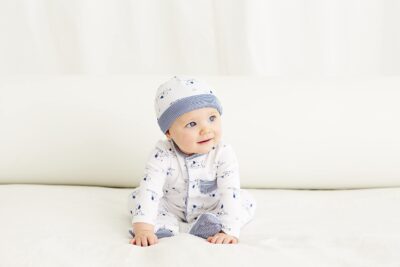 Little Me Baby Toile Footie with Hat, Puppy, 6 Months - Image 5