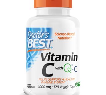 Doctor’s Best Vitamin C with Q-C – Vitamin C 1000mg Non-GMO, Vegan, Gluten Free, Soy Free, Sourced from Scotland Veggie Caps, 120 Count