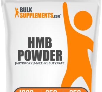 BulkSupplements.com HMB Powder – as Calcium HMB, Beta-Hydroxy Beta-Methylbutyrate – HMB Powder Supplements, Gluten Free – 1000mg per Serving, 250g (8.8 oz) (Pack of 1)