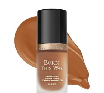 Too Faced Born This Way Natural Finish Longwear Liquid Foundation, 1.01 fl. oz., Maple