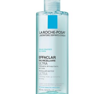 La Roche-Posay Effaclar Micellar Cleansing Water Toner for Oily Skin, Oil Free Makeup Remover, Safe for Sensitive Skin with Thermal Spring Water, 13.52 Fl Oz (Pack of 1)