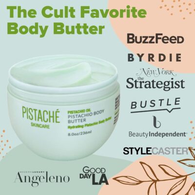 Pistach? Skincare Pistachio Oil Whipped Body Butter Cream Moisturizer (a.k.a The Boyfriend Body Butter) + Hydrates Dry Skin and Nourishes + Vitamin E + Antioxidant Protection, 8.0 oz - Image 7