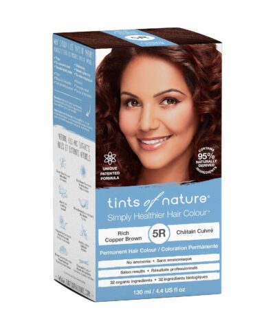 Tints of Nature 5R Rich Copper Brown Permanent Hair Dye, Nourishes Hair and Covers Greys, Ammonia-Free, 130ml - Image 2