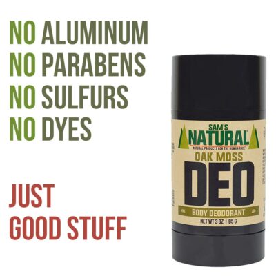 Sam?s Natural Deodorant - Oak Moss - Aluminum Free DEO - No phthalates, parabens, sulfates, or dyes - Made in New Hampshire - For Men, Women, Unisex - Vegan, Cruelty Free - 3 oz - Image 3