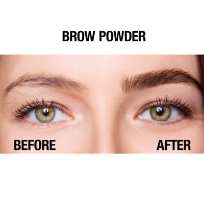 Palladio Brow Powder for Eyebrows, Soft and Natural Eyebrow Powder with Jojoba Oil & Shea Butter, Helps Enhance & Define Brows, Compact Size for Purse or Travel, Includes Applicator Brush, Dark Brown - Image 4